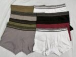 3 pcs of pack Custom solid and printed Mens boxer Trunks